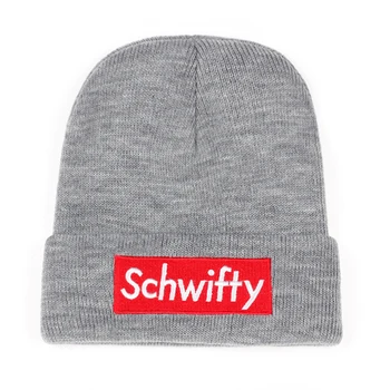 Al Schwifty Kış Şapka Rick ve Morty Schwifty Klasik Dil Sıcak Skullies Beanie Nakış Kayak Örme Şapka Örme