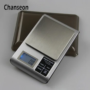 Altın için Chanseon Elektronik LCD Dijital Takı Ölçekler Bijoux Gümüş Taşınabilir Gram Tartı 0.01 500g