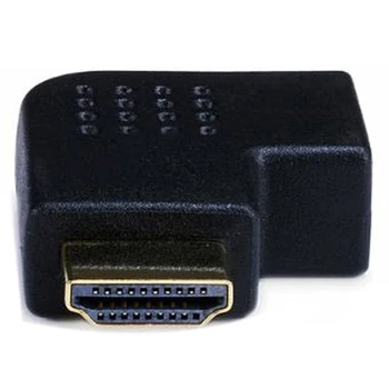 Altın Kaplama HDMI dik Açı bağlantı Noktası Koruyucu Adaptör Dişi (Erkek) - 90 Derece Dikey Düz Sol