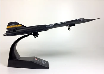 AMER ayrıntılı Edition 1/144 Amerika Birleşik Devletleri SR-71 Blackbird Keşif modeli Alaşım koleksiyonu modeli Tatil hediye