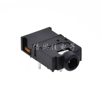 Anahtarı ile 1000pcs PJ-307 3.5 mm Stereo Ses Soketi 3.5 mm Stereo Parça Kulaklık bağlantısı 4 Pin