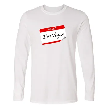 Anlamlı Desen T Bitkiler Yaz Erkek Tarafından İlginç Kıyafetleri Tshirt Çalışan Vegan T shirt İçin Teşvik gömlek Uzun Kollu Tişörtler