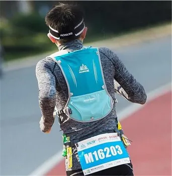 AONİJİE 5 M Erkek Kadın Sırt çantası Açık hava Sporları Maraton Yürüyüş Spor Çanta Hidrasyon Yelek Pack Yarış Parkuru Çalışan Hafif