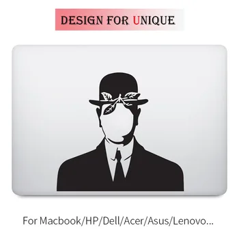 Apple Macbook Adam Magritte Laptop etiket Sticker Oğlu Pro Air Retina 11 12 13 15 inç Vinil Mac Mi Yüzey Kitabı Cilt