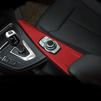 Araba İç orta Konsol Multimedya ayar paneli Payetler BMW 3 Serisi 3GT F30 F31 F32 F34 F36 için Trim şerit sticker Kapak