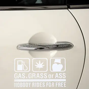 Araba Stil Etiketleri Otomatik KTM Vücut üzerinde ÜCRETSİZ Yansıtıcı Çıkartmaları İÇİN 1 adet Yeni Araç Sticker Beyaz / Siyah GAZ OT YOKSA seni KİMSE SÜRMEK
