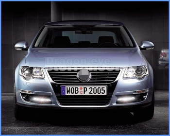 Araba VW Passat B6 2006 2007 2008 2009 2010 2011 Araba İçin şekillendirme Koşum İle gündüz farı Gündüz Çalışan Işık su Geçirmez LED Işık LED