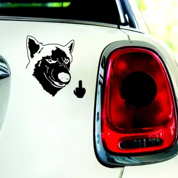 Araba-Şekillendirme Plastik Etiket Araba Arka Bagaj Etiketi Haski Köpek Hor Çıkartmaları Çıkartmaları Dış Aksesuarlar