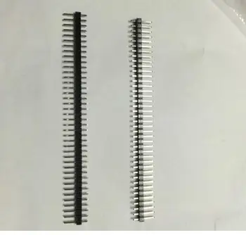 Arduino için 10 adet 40 Pin 1x40 Tek Sıra Erkek 2.54 Kırılabilir Pin Header Konnektör Şerit Siyah