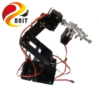 Arduino için ESPduino Kit tarafından KURUŞ 6 Eksenli Robot Kol+Mekanik Pençe+Metal Baz Metal Mekanik el Manipülatör Yüksek Tork Servo