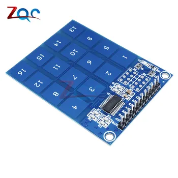 Arduino İçin 16 Yolu XD-62B TTP229 Capactive Dokunmatik Anahtarı Dijital Sensör IC Modülü Levha 49 mm*24 mm