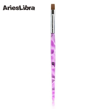 AriesLibra güçlü/Tırnak Fırçası Tırnak Sanat Aracı Manikür Fırça Karışımı Boyutu Spiral Jel Kalem için Tırnak Sanat Fırça UV Jel Fırça Seti
