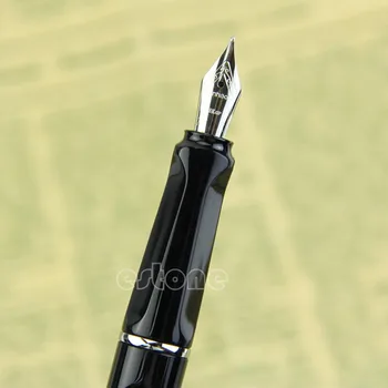 Asil Jinhao 599A Safari Kaligrafi Dolma Kalem Plastik Kap ve Varil Siyah