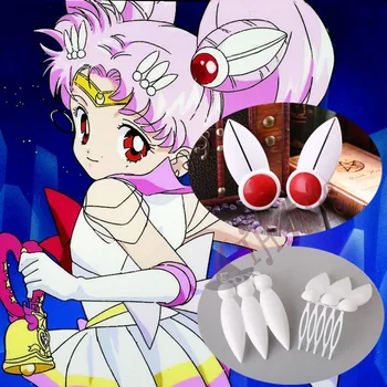 Athemis Yeni Aksesuarlar Sailor Moon ve Chibi Usa Tsukino Usagi Güzel Sleaf Şekli Saç Dekorasyon Kızları Aksesuar Cosplay