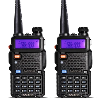 Av Radyo Ayarlamak için 2 adet Baofeng UV-5R Walkie Talkie Çift Bant UV5R telsiz ve Radyo FM 128CH VOX amatör Radyo UV 5R Telsiz İstasyonu