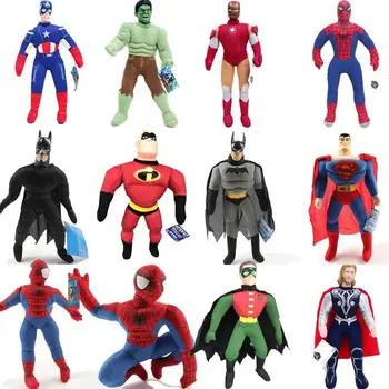 Avengers Aksiyon Figürü Oyuncak Spiderman Batman Superman, Ironman, Hulk, Kaptan Amerika, Thor, Marvel Avengers Noel Oyuncak 25cm