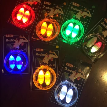 Ayakkabı Bağcıkları Parti Disko Ayakkabı Askısı parlak Sopa Ayakabı çok Renkli Parti 10 Çift Renkli LED Flaş Işığı Yeni Dekorasyon