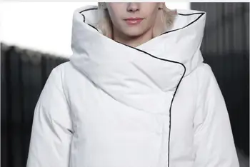 Aşağı toptan fashon marka %90 beyaz ördek ceket ceket kadın uzun artı boyutu kalın kışlık yedek kapüşonlu ceket aşağı