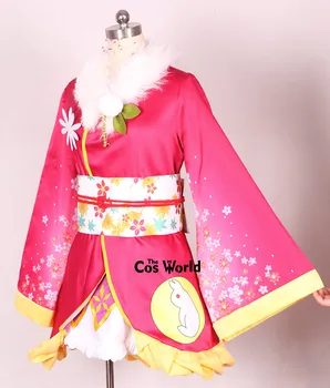 Aşk Canlı Kaguya No Shiro De Odoritai Melek Melek Nishikino Maki Kimono Üniforma Elbise Kıyafet Anime Cosplay Kostümleri