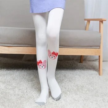 Bahar Sonbahar Çocuklar Kız Karikatür Bear Çorap Örme Bebek Külotlu Çorap Tayt Tayt Çocuklar Prenses Sevimli