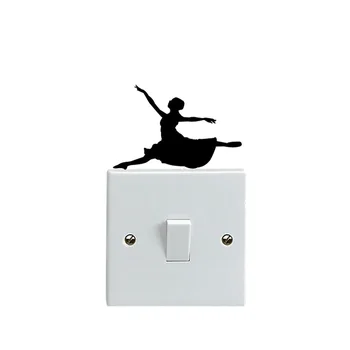 Bale Dans Duvar Çıkartmaları Yatak Odası Dekorasyonu Sticker 5WS0647 Geçin