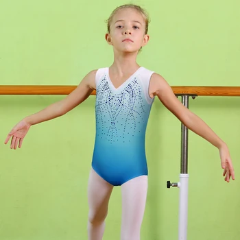 BAOHULU Toddler Kızlar Kız Çocuk Elbise Dans Giymek için Atletik Dans tek parça kıyafet Elbise Bale Jimnastik tek parça kıyafet Akrobasi Elbise