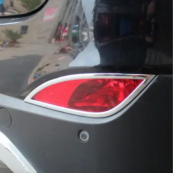 BBQ@FUKA Krom alımlarının Hyundai Tucson İX35 İçin Arka Sis lambası Lamba Kapağı Çerçevesi Döşeme Araba Stil Etiket Uygun ABS