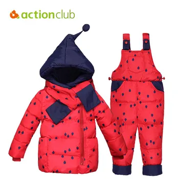 Bebek Giysileri Çocuk Eşarp Çocuk Çocuklar Kız Kış Ceket Kukuletalı KS419 Set ceket & Mont Midilli desen Elbise Sıcak Aşağı Ayarlayın