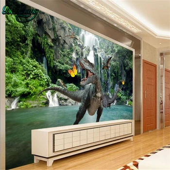 Beibehang Büyük Özel duvar Kağıdı Fresco Dinozor Cennet TV arka Plan Duvar Salon Kanepesi Boyama Dekoratif