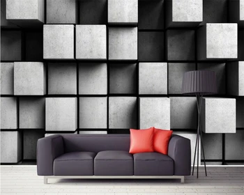 Beibehang Özel 3D Küp duvar Kağıdı Fotoğrafı duvar Kağıdı Yatak odası Oturma Odası TV arka Plan Duvar kağıdı duvarlar için 3 d papel tapiz