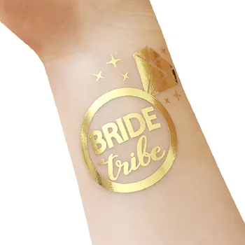 Bekarlığa Veda Partisine Kızlar gece partiden Geçici dövme sticker Gelin Kabile İçin gelin düğün dekorasyon Nedime