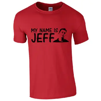 Benim adım Komik Vine Parodi Erkek Hediye En Yeni Moda Erkek Kısa Kollu Tshirt Pamuklu T Shirt Şaka İlham JEFF T-Shirt Var