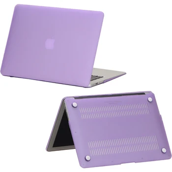 Berrak/Mat Kabuk Macbook Pro 13.3 15.4 Pro Retina 13 12 15 inç Macbook Air 11 13 Laptop için Hard Case Kapak Kauçuk