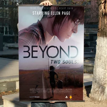 Beyond: İki Ruh su Geçirmez Kumaş Sanat Yatak Odası Dekorasyonu Oyunu Verilirse Film Poster Duvar Sticker Afiş HD