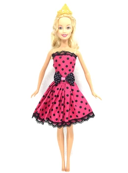 Bir NK Asil Barbie Bebek en İyi Çocuk Kız Bebek Elbise En Güzel el Yapımı Parti ClothesTop Moda Elbise 049A Set