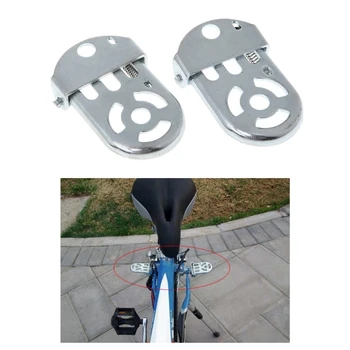 Bisiklet Pedalı Arka Koltuk Demir Katlama Kalınlaşmış Bisiklet F20 Düz Platform Gümüş Bisiklet