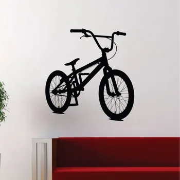 BMX Bisikletçinin Duvar Çıkartmaları Çocuk Odası İçin Kızlar Oturma Odası Ev Dekor Çıkartma Spor bisiklet Duvar Poster Vinil Duvar Sanat Çocuklar