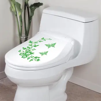 Buzdolabı Tuvalet Duvar su Geçirmez Kendine yeni Kelebek Deseni Duvar Sticker yapışkanlı Poster, Ev Dekor Çiçek Duvar Çıkartmaları