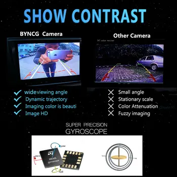 BYNCG Akıllı Dinamik Yörünge Arka görüş Kamerası HD CCD Kamera Otomatik Yedekleme Geri Park Yardımı geri Parça