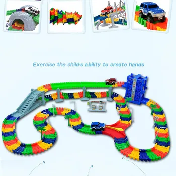 Büyü için 5.5 cm demiryolu araba oyuncak Sihirli yarış parçaları araba DİY evrensel aksesuarları eğitici oyuncaklar çocukların doğum günü hediyeleri parça