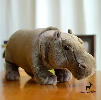 Büyük Oyuncak Peluş Bebek Hippo Sevimli Afrika Yaban Hayatı Simülasyon Hayvan Çocuk Oyuncak Hediye Oyuncak