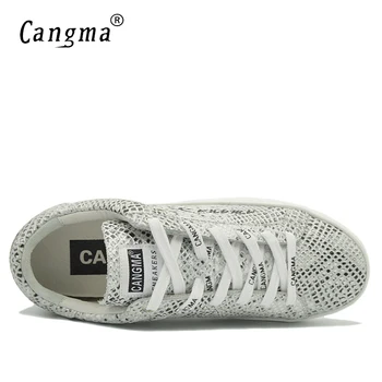 CANGMA İtalyan Marka Kadın Gümüş Hakiki Deri Ayakkabı olgun Kadın Rahat Ayakkabılar Dantel Nefes Tahıl Ayakkabı-Yılan Daireler