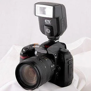 Canon nikon Kamera İçin PC Sync Portu ile YİNYAN CY-20 CY20 Küçük mini Sıcak Ayakkabı Flaş ışığı