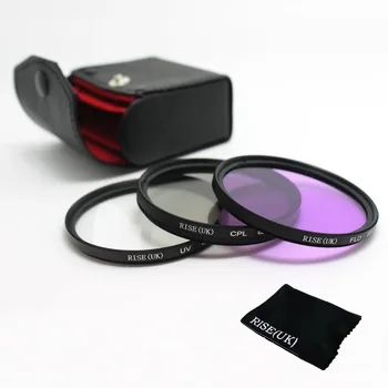 Canon nikon sony kamera(İNGİLTERE) ARTIŞ 52 mm Multi-Kaplamalı Filtre Kiti UV + ARAMAYA + KLS