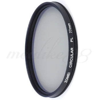 Canon Nikon Sony Ücretsiz Kargo orijinal Zomei 77mm CIR-PL ARAMAYA Dairesel Polarize Lens Alma Optik Cam Polarize Filtre