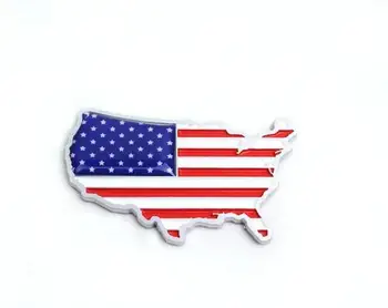 Captiva Cruze Onıx Lacross Excelle Regal Kıvılcım İçin Metal AMERİKA Birleşik Devletleri Amerikan Bayrağı Harita Çıkartma Amblem Araba Sticker vb Uygun