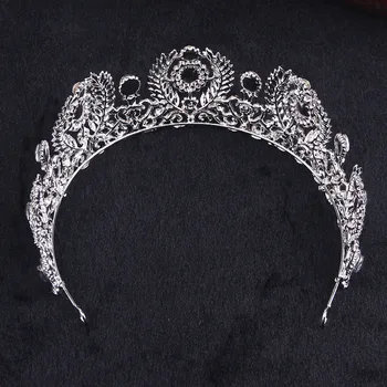 CC Barok tiaras ve kron hairband lüks Yarışması kristal taslar HG161 gelin takı düğün saç aksesuarları inci
