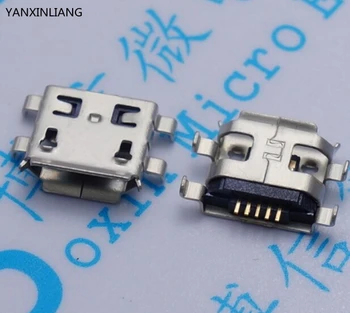 Cep Telefonu Mini USB Jack Konnektör İçin 10 adet Mikro USB 5pin B Tipi 0,8 mm Dişi Konnektör Soket Dört metre Şarj tak 5pin