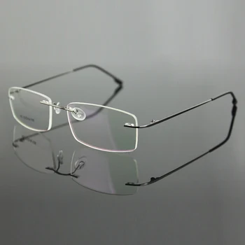 Chashma Marka Çerçevesiz Titanyum Alaşımlı Ultra Hafif Miyop Erkekler İçin Çerçeve Optik Gözlük Gözlük