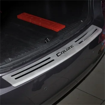 Chevrolet cruze 2013 Paslanmaz Çelik Dış Arka Tampon Koruma İçin uygun Plakalı Araç Eşik Eşik Şekillendirme